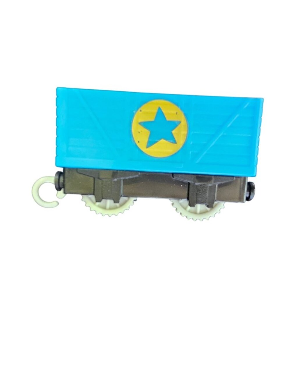 Thomas & Friends Mattel Blue Cargo Train Car With Yellow Star Design 2017